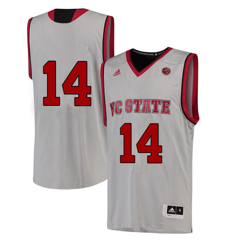 Men #14 Vann Williford NC State Wolfpack College Basketball Jerseys-White - Click Image to Close